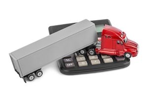 Calculator and truck